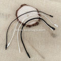 Black polyester cord string tags